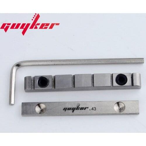 GUYKER Titanium Adjustable Bell Brass Nut Guitar Brass Bridge Nut Split Regulation Nut Replacement Parts For LP Guitar