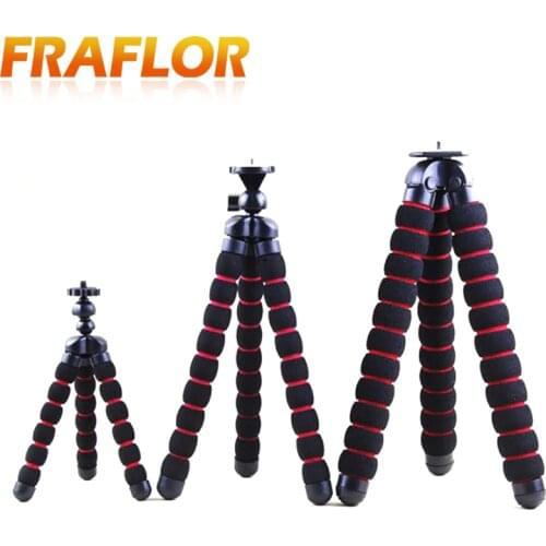 Flexible Sponge Octopus Tripod for Gopro 7 6 5 4 3 for iPhone Samsung Xiaomi Huawei Mobile Phone Smartphone Digital DSLR Tripod