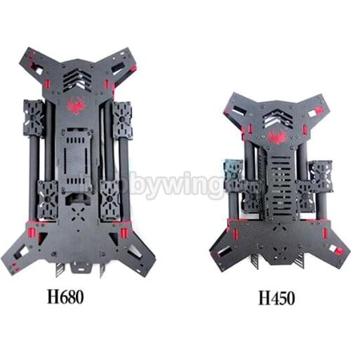 H450 / H680 Carbon Fiber Folding FPV Alien Quadcopter Aircraft H4 Frame Kit