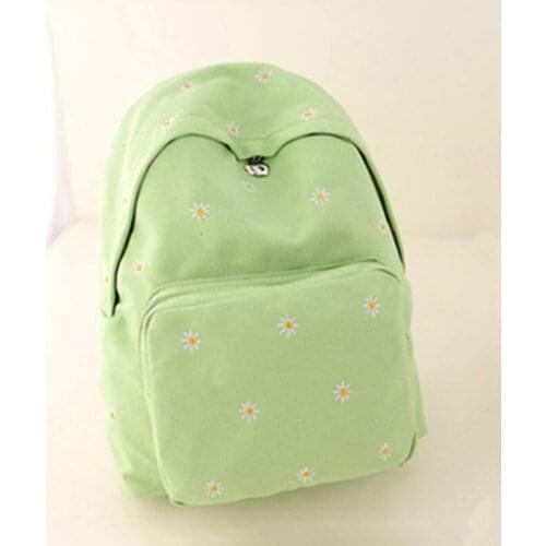 2015 New Arrival Embroidery Floral Backpack Women Girl Canvas School Bags Laptop Backpack Laptop Bags For Students