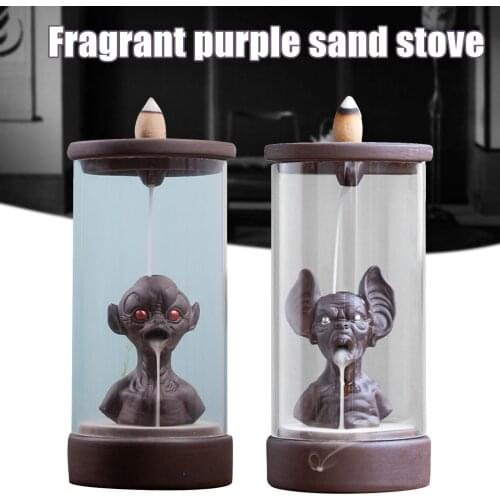 Ceramic Incense Burner Incense Holder Backflow Waterfall Home Decor Aromatherapy Ornamental Gifts Desk Accessories Home Decor