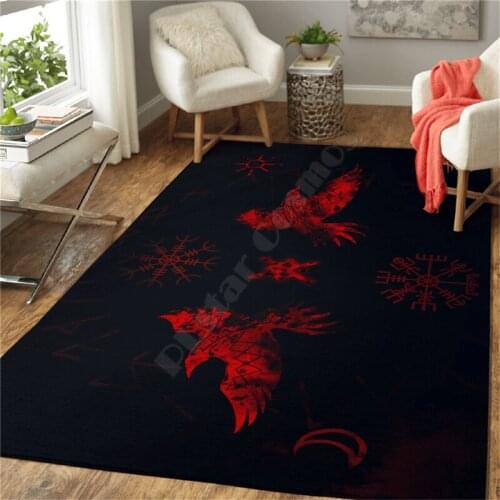 Viking Tattoos Eagle 3D All Over Printed Rug Non-slip Mat Dining Room Living Room Soft Bedroom Carpet 07