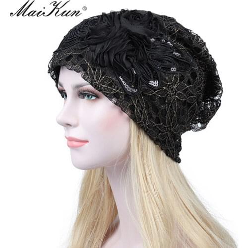 Maikun Hedging Hat Ladies Spring And Autumn Hollow Lace Hat Women Thin Summer Breathable Flowers