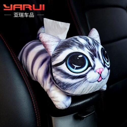 Cartoon paper towel box hammy bear set cute hanging inside the car handrail box