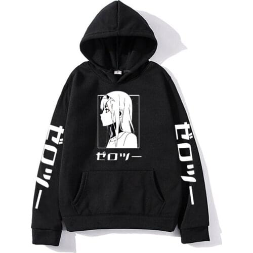 Men Women Unisex Hoodies Sweatshirts Zero Two Hoodie mens Pullover Man Darling In The Franxx Costume Harajuku Sudadera Clothes