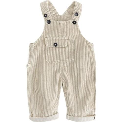 New Kids Clothes Baby Girl Boy Solid Corduroy Overalls Spring Autumn Jumpsuit Kids Casual Loose Overalls Trousers Infant Pants