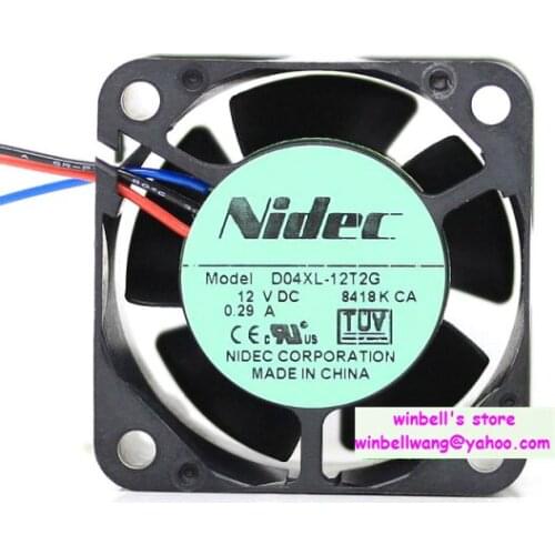Brand new 40*40*28mm 4cm dual ball bearings servo fan D04XL-12T2G C34957 12V 0.29A 3wires