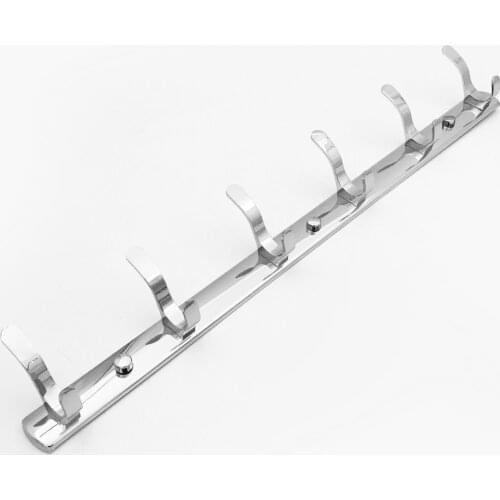 Zero shipping low price stainless steel chrome plated bath hook household cloth hook practical wall mounted hanger modern style