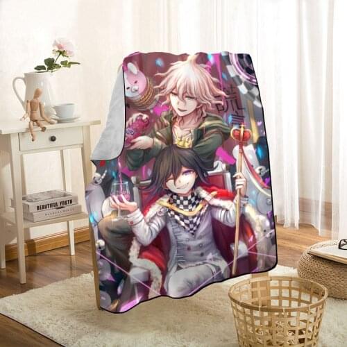 HEARMNY Danganronpa Anime Blanket Super Soft Warm Microfiber Fabric Blanket For Couch Throw Travel Adult Blanket