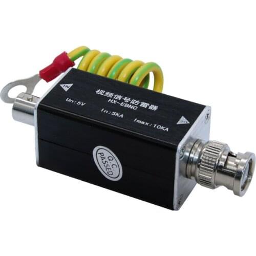 Single-channel Video Lightning Arrester BNC HD Camera Head Surge Protector Video Line Lightning Arrester Analog Signal
