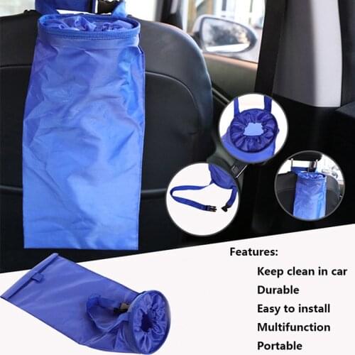 Portable Car Seat Back Garbage Bag Car Auto Trash Can Leak-proof Dust Holder Case Box Car Styling Litter Box