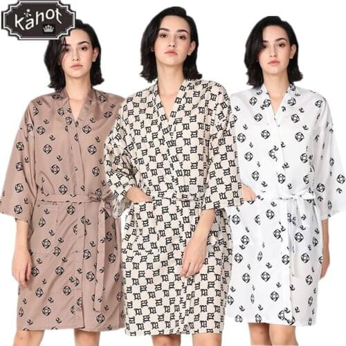 Salon Professional Hairdressing Kimono Beauty SPA Robe Barber Shop Client Haircut Dyed Hair Gown Apron Waterproof Work Clothes