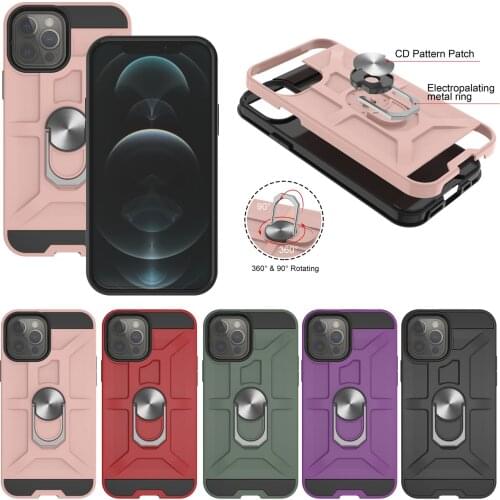 Shockproof Case for iPhone 11 12 Pro Max X XS XR 7 8 Plus Fashion Cover for iPhone 12 Mini SE 2020 Coque Ring Holder New 2021