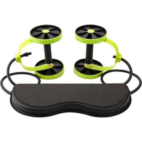 AB Wheels Roller Tool AB roller for Abdominal muscle trainer exercise Stretch Elastic Abdominal Resistance Pull Rope Equipment