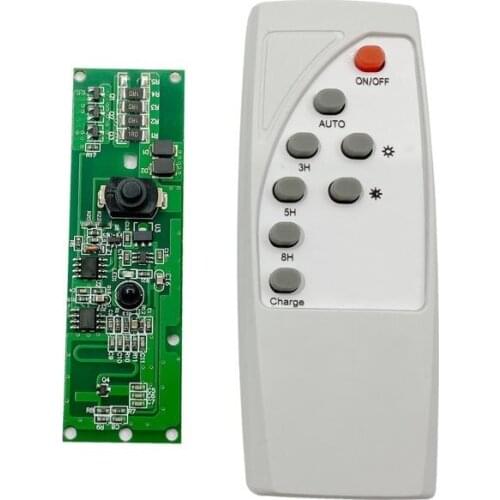 With Remote Control 3.2V 3.7V Solar Light Controller Light Control + Radar Human Body Induction Circuit Board LED Driver Board