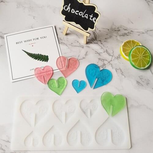 Diy Silicone Chocolate Decorative Mold Heart Rose Fondant Candy Mould Cake Decorating Making Home Kitchen Handmade Baking Tools