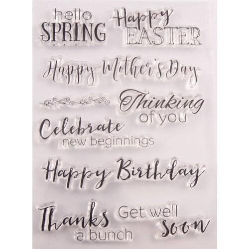 Silicone RUBBER Clear Stamps CUTTING DIES For Scrapbooking letter LETTERS DIY PAPER Album Cards MAKING EMBOSSING FOLDER MOLD