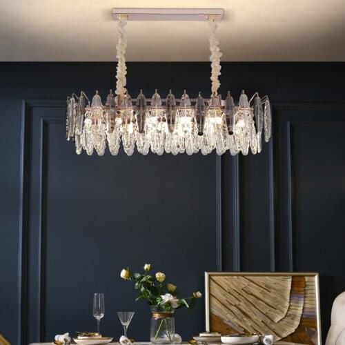 Modern LED Crystal Pendant Lights for Dining Room Loft Hotel Hall Interior Decoration Home Luxury Villa Bedroom Pendant Lamp