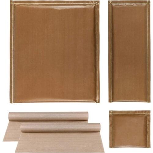 5Pcs/Set 3 Sizes Heat Pressing Transfer Pillow PTFE Heat Pad with 2PCS PTFE Heat Press Sheet for Heat Press Digital