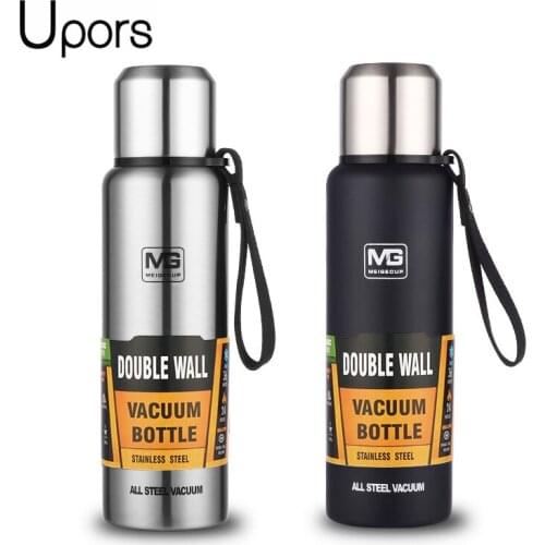 Large Capacity Stainless Steel Thermos Portable Vacuum Flask Insulated Tumbler with Rope Thermo Bottle 500/700/1000/1500ml