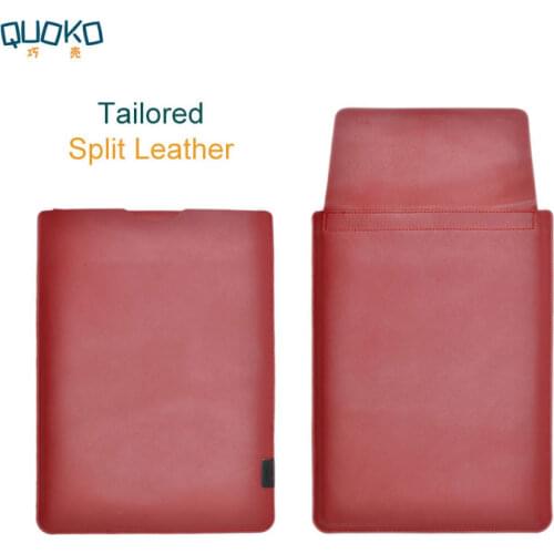 Arrival selling ultra-thin super slim sleeve pouch cover,Genuine leather laptop sleeve case for Surface Book2