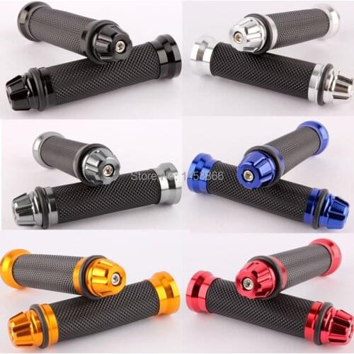 CNC Motorcycle grips handle sets 7/8 inch 22MM Handlebars CNC Aluminum pedal car bikes cover grip