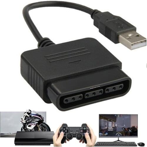 USB Convert Adapters Cable For Sony Playstation 2 Gamepad to For PS3/PC Console Converter Video Game Accessory