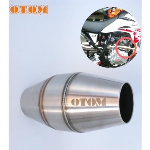 OTOM Exhaust Expansion Pipe Motocross Dirt Bike 35-38MM 45MM Modified Muffler For KTM HONDA KAWASAKI SUZUKI YAMAHA