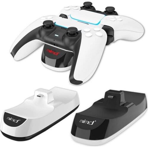 Controller Charger Dual Charging Ports Dock for PS5 Gaming Console Gamepad Handle Controller USB Charger for PS5 Controller