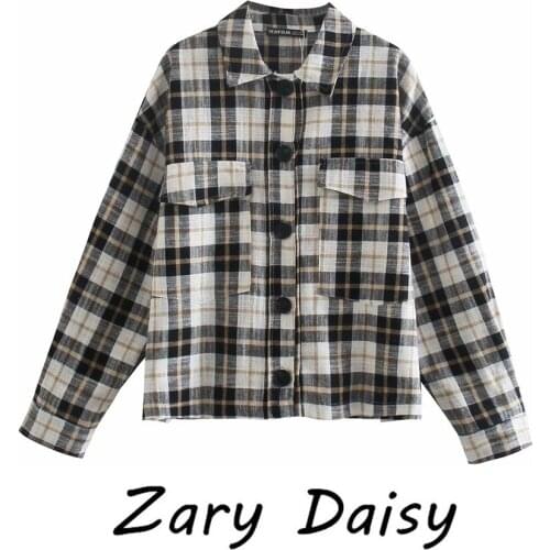 ZARY DAISY shirt jacket womens versatile slim loose cardigan