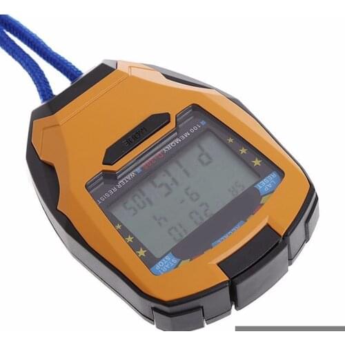 1Pcs Multifunctional Handheld Digital LCD Sports Stopwatch Pedometer Running Timer Counter Chronograph For Fitness Accessories