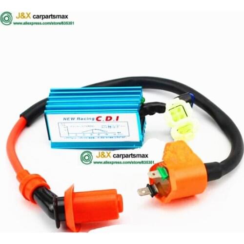 125cc 150cc GY6 scooter CDI igintion coil Performance 6 pin Racing CDI JOG PIAGGIO R5 R9 For GY6 Scooter Moped free shipping