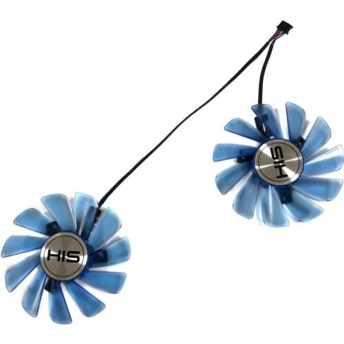 2pcs/Set FDC10U12S9-C RX570 GPU VGA Cooler Fans As Replacement For HIS RX 570 IceQ X/TURBO Video Graphics Card