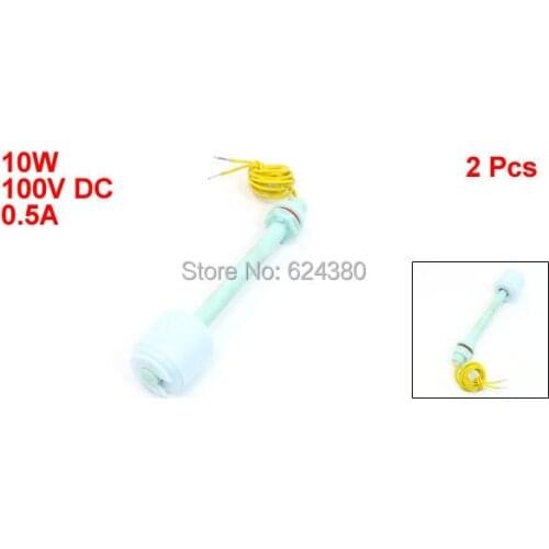 2 Pcs / Lots x ZP10010 Fish Tank Pool Liquid Water Level Sensor Vertical P.P PP Float Switch Blue