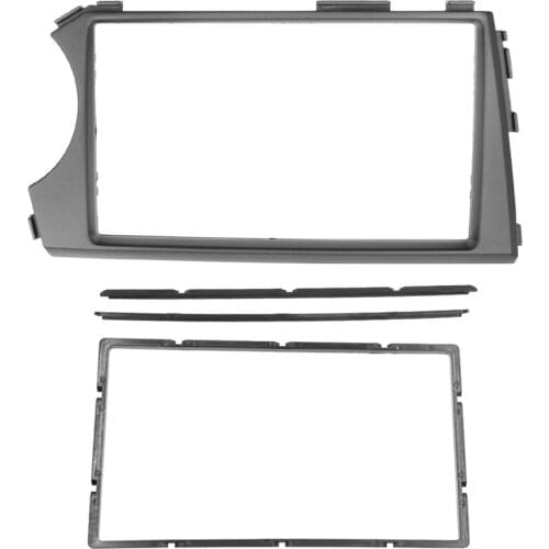2DIN Radio Fascia for SSANG YONG Actyon LHD Left Hand Drive Facia Dash CD Trim Installation mount Kit facia frame panel