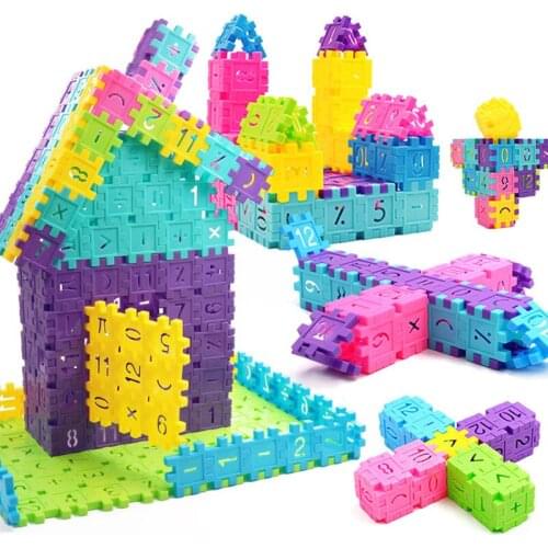340pcs Children Inserting Building Blocks Toy Baby DIY Creative Geometric Shapes Kids Educational Puzzle Digital Building Block