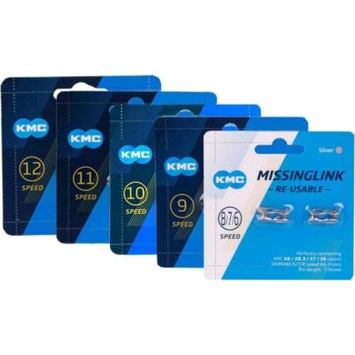 KMC 2 Pairs Bicycle Chain MissingLink for 8 9 10 11 12 Speed mainframe Drivetrain Systems Chain Master Link Connector