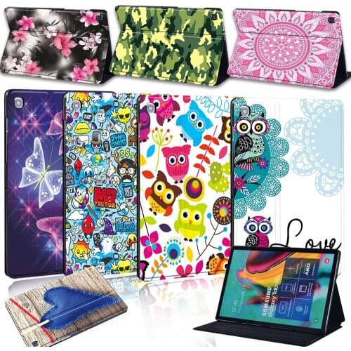 Tablet Case for Samsung Galaxy Tab S4 T830 T835 10.5"/S5e T720/S6 T865/S6 Lite 10.4" P610/S7 T875 11" Old Image Pattern Cover
