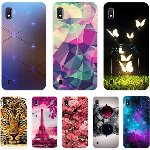 For Samsung Galaxy A10 Case Soft Silicone Flower Phone Case For Samsung Galaxy A10 A 10 A105F A105 TPU Cases Cover Funda couqe