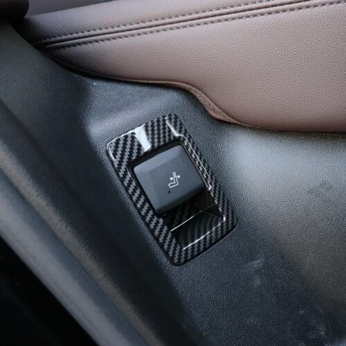 For BMW X3 G01 X4 G02 IX3 G08 M Sport 2PCS ABS Carbon Fiber Back Seat Folding Switch Trim Cover Car Accessories