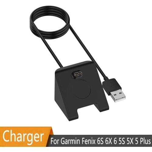 For Garmin Fenix 6S 6X 6 5S 5X 5 Plus Active Vivoactive 4 Instinct USB Charging Cable Charger Dock Station Holder Stand