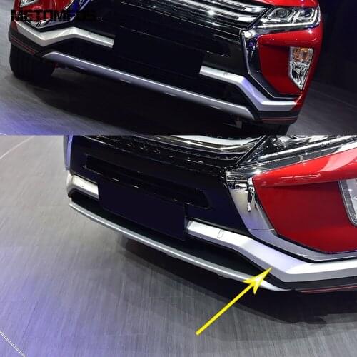 For Mitsubishi Eclipse Cross 2017-2019 2020 Matte Front Corner Bumper Molding Trim Decoration Sticker Exterior Car Accessories