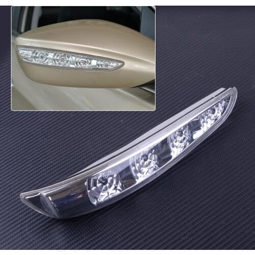 DWCX Plastic Car Right Side Turn Signal Mirror Light Lamp 876233S000 Fit For Hyundai Sonata 8th i45 RH 2011 2012 2013 2014