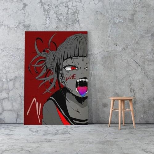 Canvas Prints Paintings Anime Wall Art 1 Panel Poster Modular Himiko Toga Boku No Hero Academia Modern Pictures For Living Room