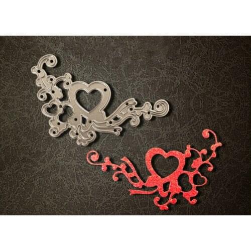Metal lovely heart corner cutting dies stencils for DIY Scrapbooking photo album Decorative Embossing DIY Paper Cards