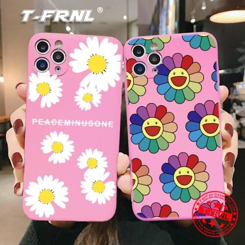 Cartoon Lucky Smiley Straight Edge Phone Case For iPhone 12 Mini 11 Pro XS Max XR X 7 8 Plus Clear Soft Airbag TPU Cover Coque