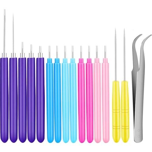 16 Pieces Paper Quilling Tools Slotted Kit 7 Different Sizes Handmade Rolling Curling Quilling Needle Pen