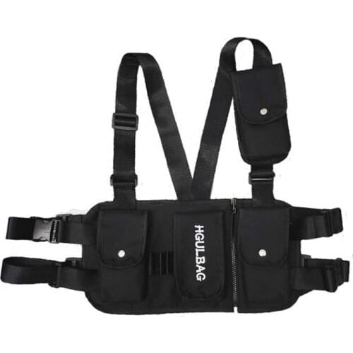 Kanye West Chest Bag For Men Hip Hop Streetwear Cheat Pack Functional Tactical Oxford Waist Pack Women Punck Style Shoulder Bag