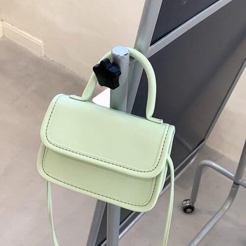 New Simplicity Mini Phone Bag Top Handle Handbags Ladies PU Leather Shoulder Bags For Women 2021 Summer Small Tote Crossbody Bag