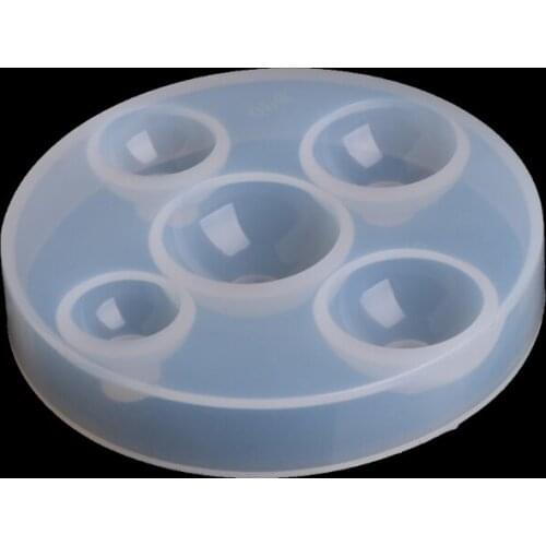 Hemisphere Half Round Silicone Mold Mould For Resin Pendant Jewelry Making Tool Crystal Mold Soap Making Drop shipping